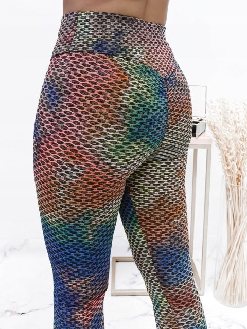 LEGGINSY KARBOWANE MULTICOLOR S/M LEGGINSY KARBOWANE MULTICOLOR S/M