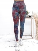 LEGGINSY KARBOWANE MULTICOLOR S/M