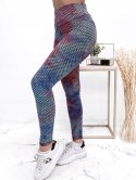 LEGGINSY KARBOWANE MULTICOLOR S/M