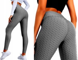 Legginsy KARBOWANE ANTYCELLULITOWE PUSH UP L/XL