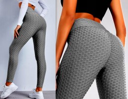 Legginsy KARBOWANE ANTYCELLULITOWE PUSH UP L/XL