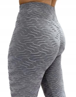 Legginsy KARBOWANE antycellulitowe PUSH UP L/XL
