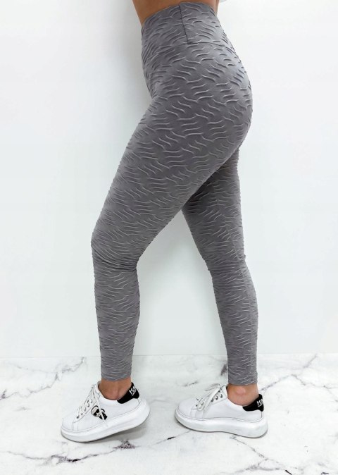 Legginsy KARBOWANE antycellulitowe PUSH UP L/XL Legginsy KARBOWANE antycellulitowe PUSH UP L/XL