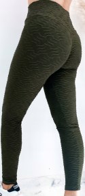 Legginsy KARBOWANE antycellulitowe PUSH UP S/M