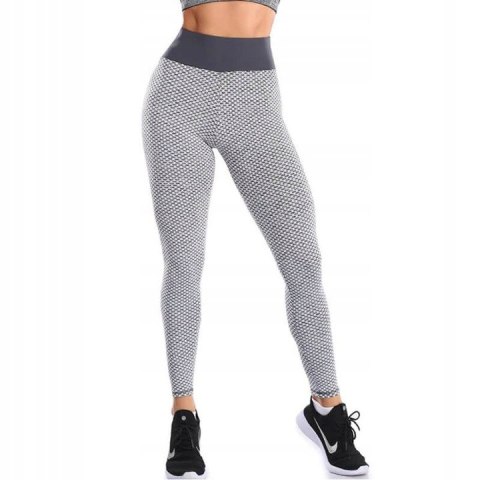 Legginsy KARBOWANE damskie antycellulitowe L/XL Legginsy KARBOWANE damskie antycellulitowe L/XL