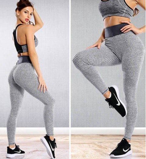 Legginsy KARBOWANE damskie antycellulitowe L/XL Legginsy KARBOWANE damskie antycellulitowe L/XL