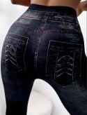 Legginsy MODNE Spodnie JEANS Leginsy CYRKONIE