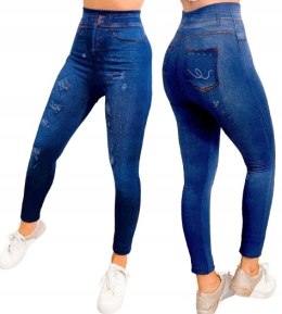 Legginsy MODNE Spodnie JEANS Leginsy WZORY NEW