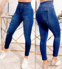 Legginsy MODNE Spodnie JEANS Leginsy WZORY NEW
