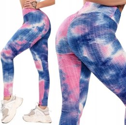 Legginsy sportowe KARBOWANE antycellulitowe OMBRE