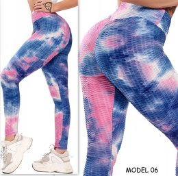 Legginsy sportowe KARBOWANE antycellulitowe OMBRE