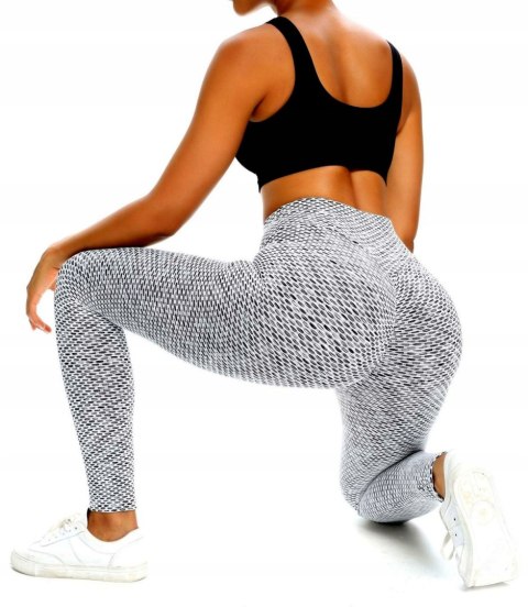 Legginsy KARBOWANE damskie antycellulitowe KOLORY Legginsy KARBOWANE damskie antycellulitowe KOLORY
