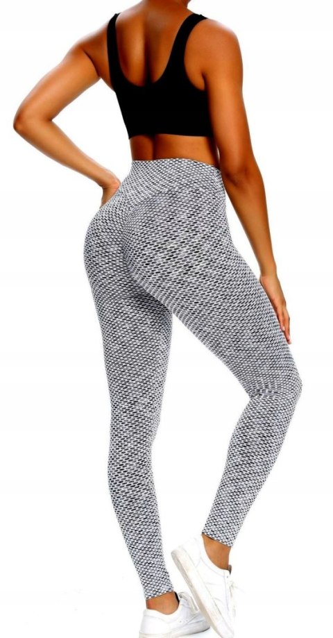 Legginsy KARBOWANE damskie antycellulitowe KOLORY Legginsy KARBOWANE damskie antycellulitowe KOLORY