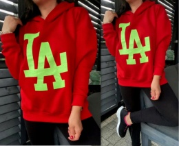 BLUZA OCIEPLANA OVERISIZE KAPUTR BAWEŁNA