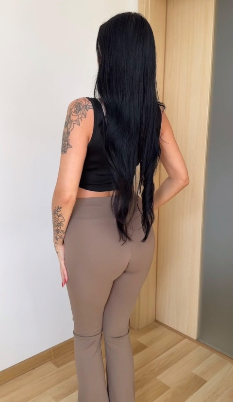 DZWONY SPODNIE SZEROKA NOGAWKA LATTE