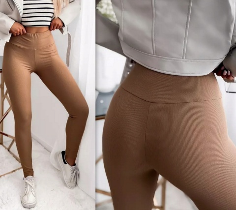 Legginsy PRĄŻEK BAMBUSOWE WYSOKI STAN