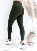 Legginsy PRAŻKOWANE z Wysokim Stanem PUSH UP