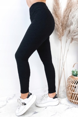 Legginsy PRAŻKOWANE z Wysokim Stanem PUSH UP