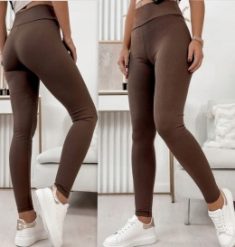 Legginsy PRĄŻEK BAMBUSOWE WYSOKI STAN