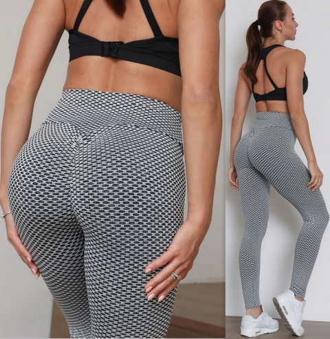 Legginsy sportowe damskie WYSOKI STAN PUSH UP