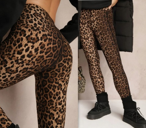 LEGGINSY PANTERKA PUSH UP WYGODNE WYSOKI STAN MODNE