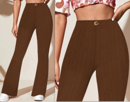 SPODNIE DAMSKIE DZWONY DZIANINOWE