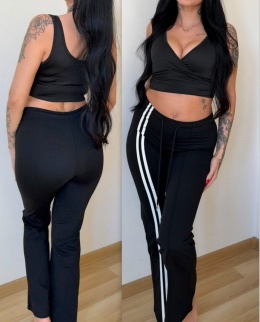 SPODNIE DZWONY CASUAL LAMPAS ROZMIARY