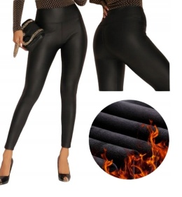 SPODNIE EKO SKÓRA RURKI MATOWE